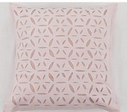 Premium Handcrafted Applique Work Cushion Covers | Cotton & Organdy | Set 1 = 5 Piece | 16" × 16"