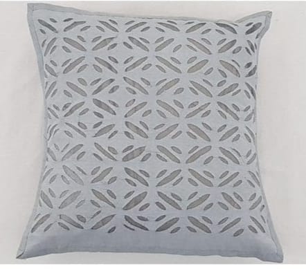 Premium Handcrafted Applique Work Cushion Covers | Cotton & Organdy | Set 1 = 5 Piece | 16" × 16"