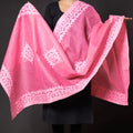 Premium Handcrafted Applique Work Dupatta in Organdy & Cotton (2.5m x 34")