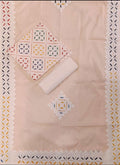 Handcrafted Applique Work & Suzani Hand Embroidery – Unstitched Cotton & Organdy Suit (3-Piece)