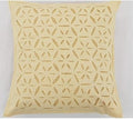 Premium Handcrafted Applique Work Cushion Covers | Cotton & Organdy | Set 1 = 5 Piece | 16" × 16"
