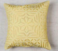 Premium Handcrafted Applique Work Cushion Covers | Cotton & Organdy | Set 1 = 5 Piece | 16" × 16"
