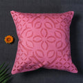Premium Handcrafted Applique Work Cushion Covers | Cotton & Organdy | Set 1 = 5 Piece | 16" × 16"